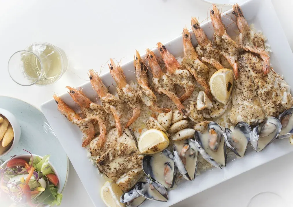 Seafood platter for two